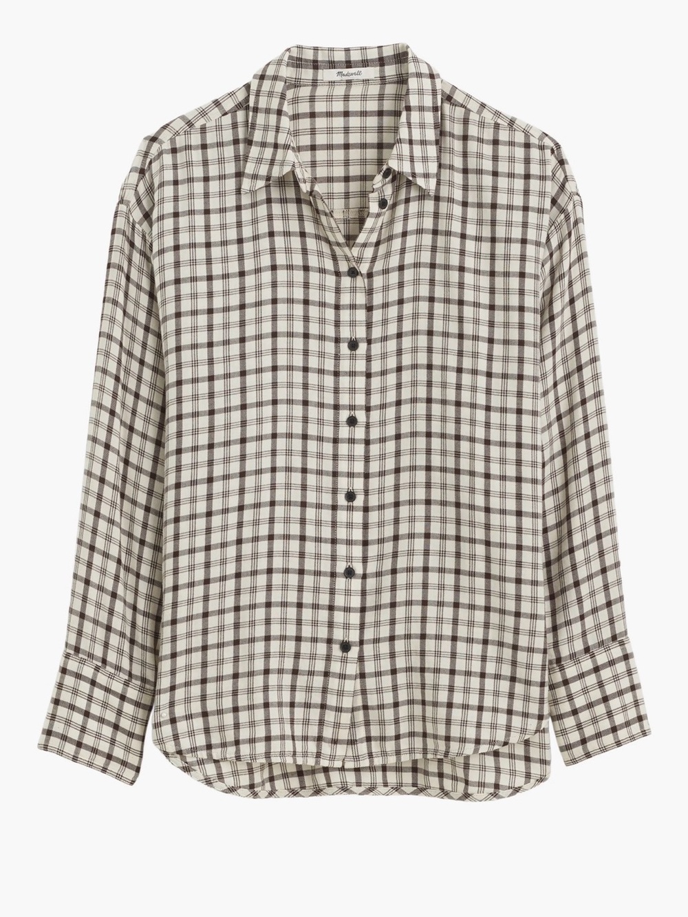 Madewell Heathered Flannel Dolman Button-Up Shirt NWT XS